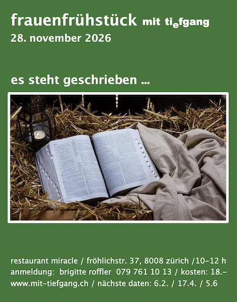 Nächster Anlass: Es steht geschrieben ...